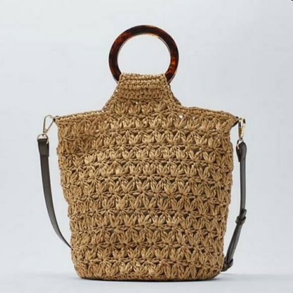Zara Handbags - Zara Woven Bag. NWT.